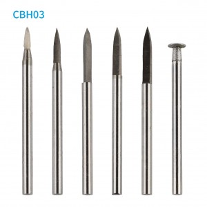 CBH03 Miniature Woodworking HSS Rotary Carving Cutter Set