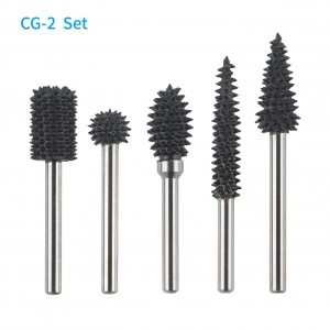 Wood Carving Rubber Grinding Tungsten Carbide Grit Typhoon Burr