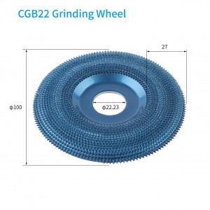 CGB22  Carbide Grit Structured Tooth Wood  Shaping Grinding Wheel